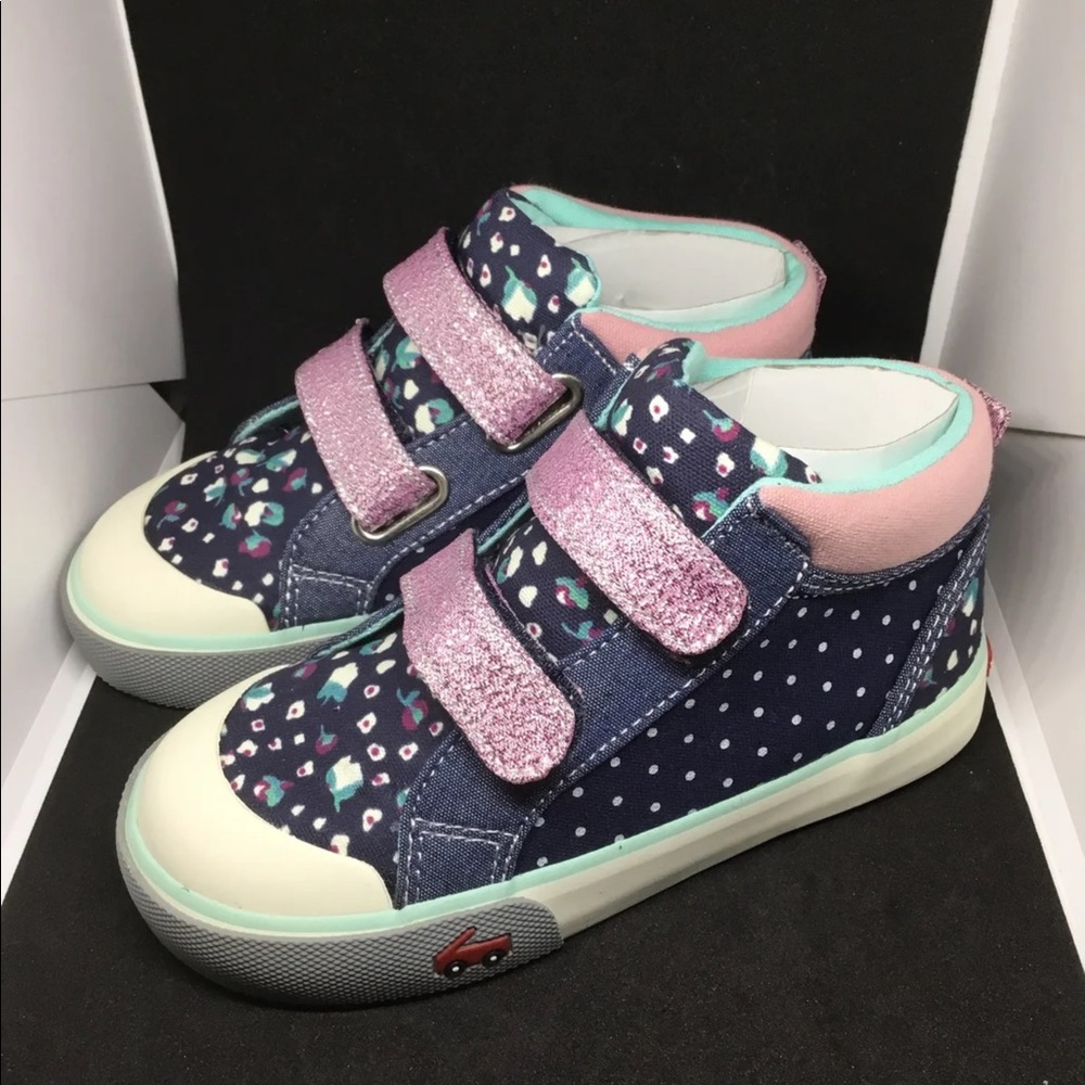 See Kai Run, Girl’s Kya Navy Dot Mix NEW